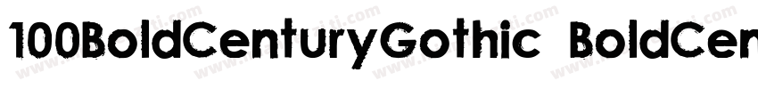 100BoldCenturyGothic BoldCenturyGot字体转换